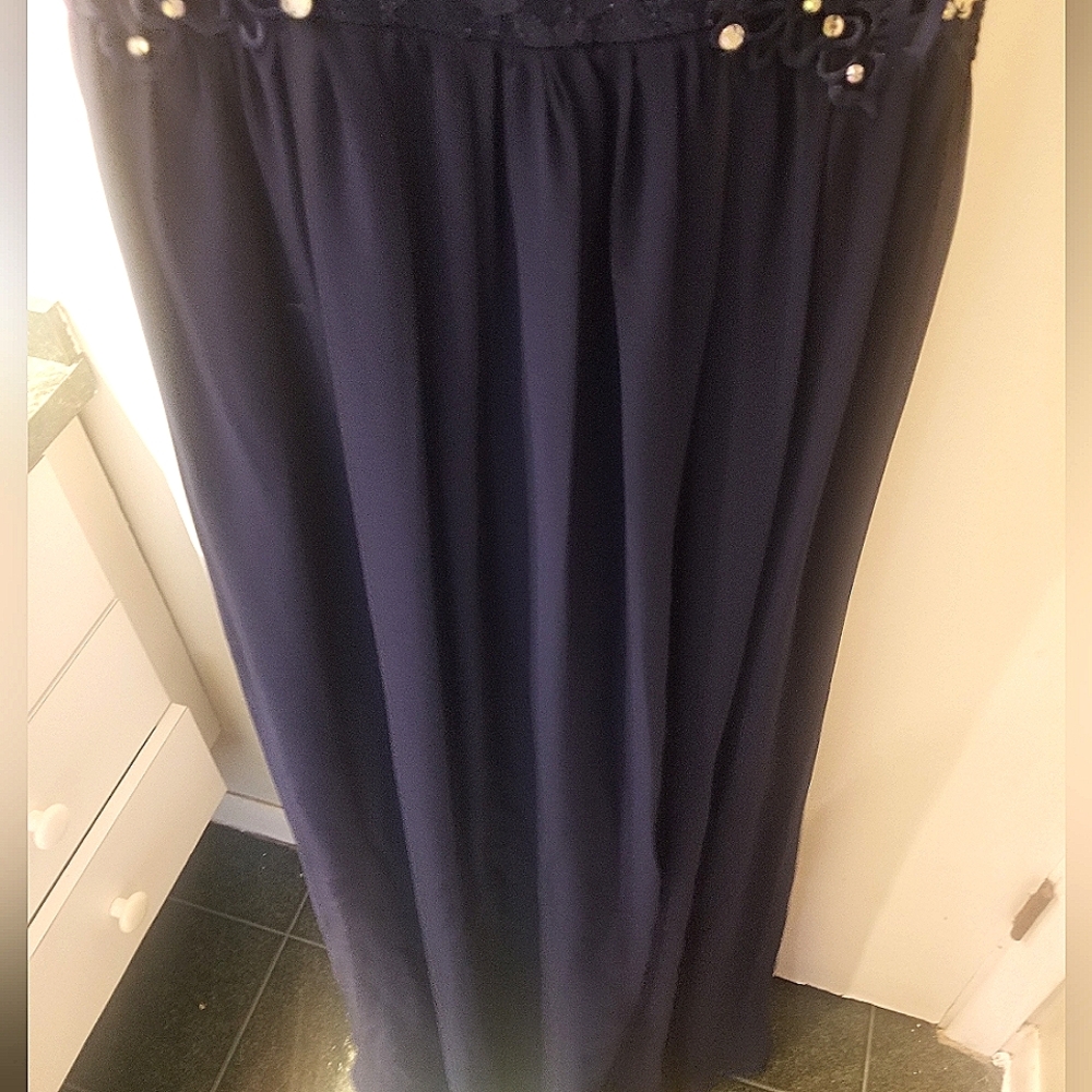 Dark blue prom dress, City Studio, size in between 4 and 5